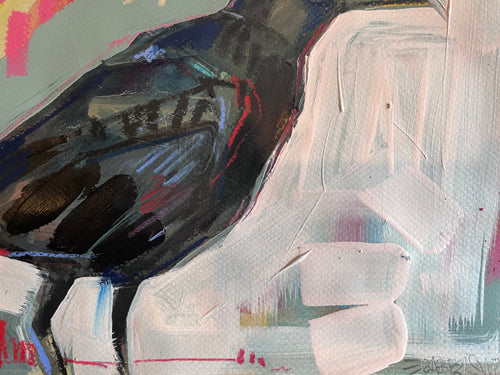 American Crow on paper - Unframed