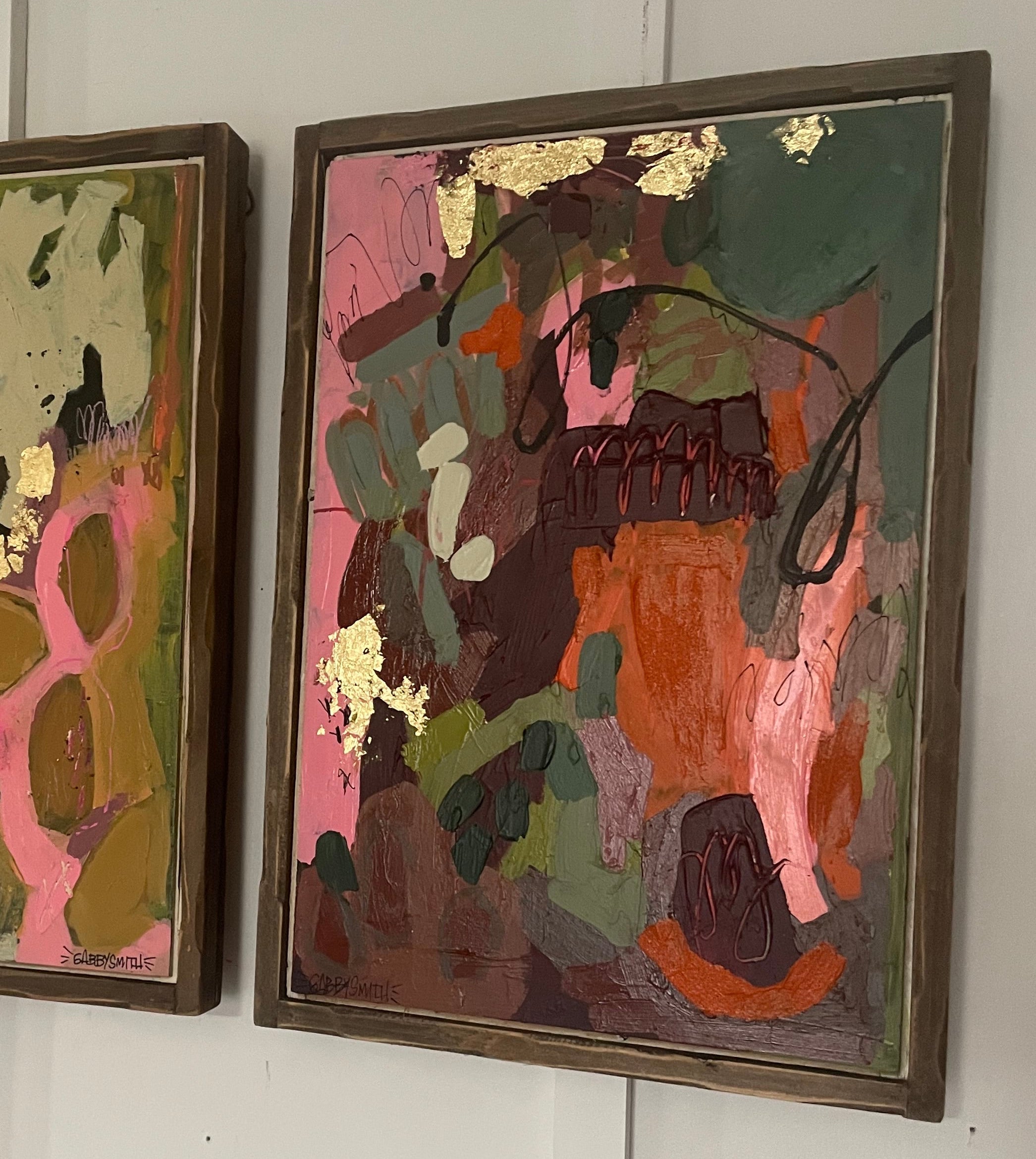 "Evergreen No. 2" Framed Abstract