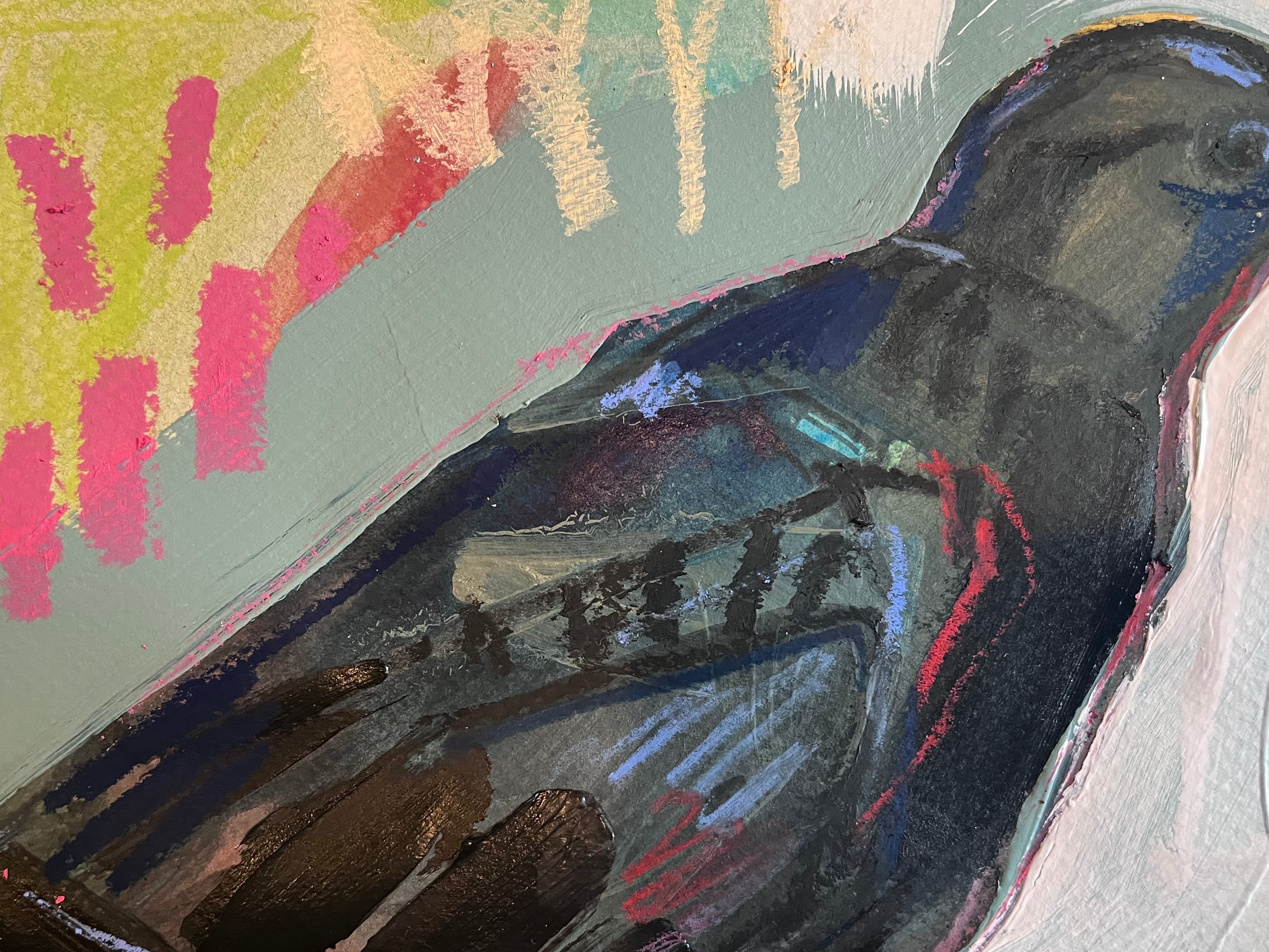 American Crow on paper - Unframed