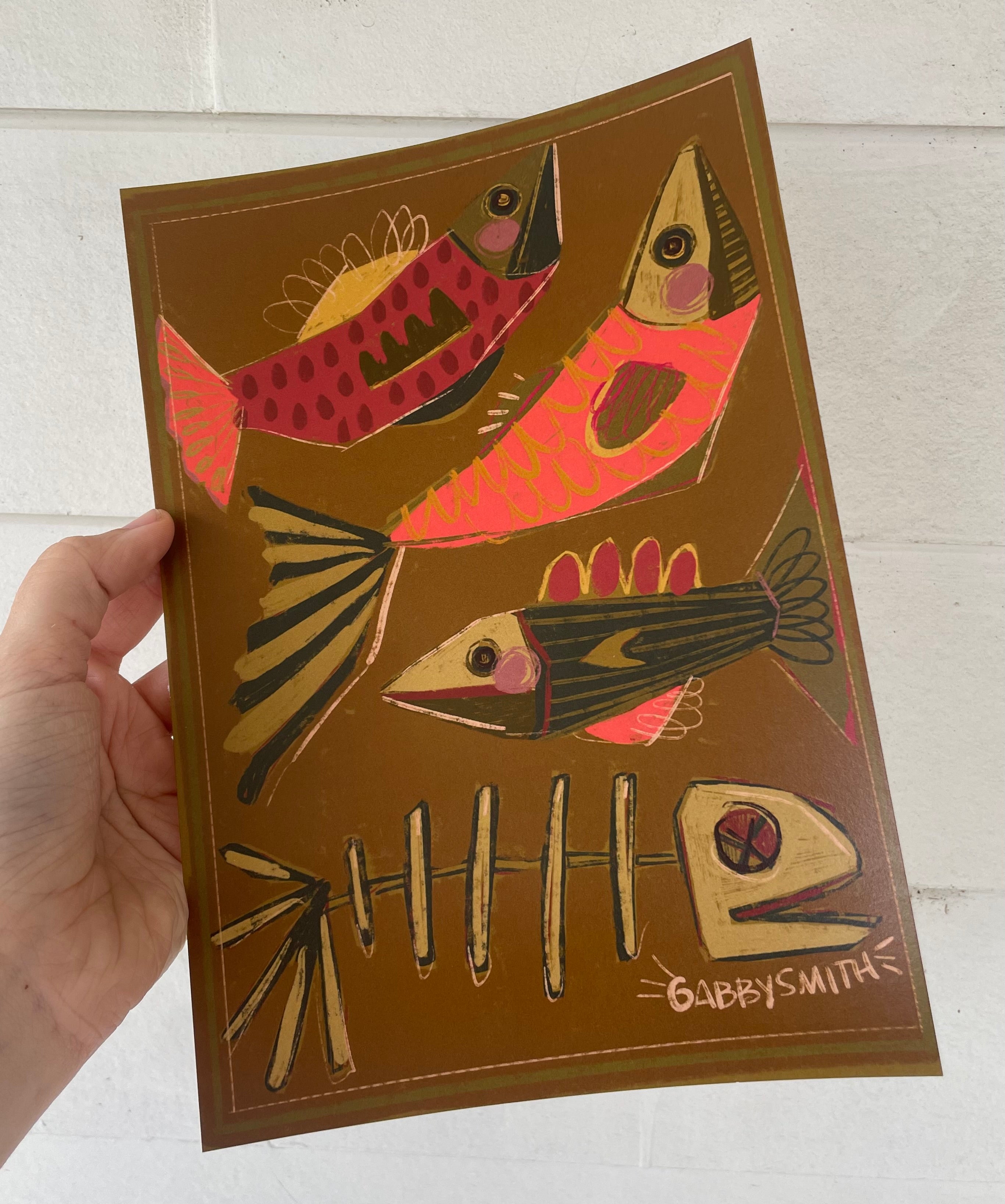 “Fish Parade” Prints