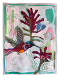Hummingbird on paper- Unframed