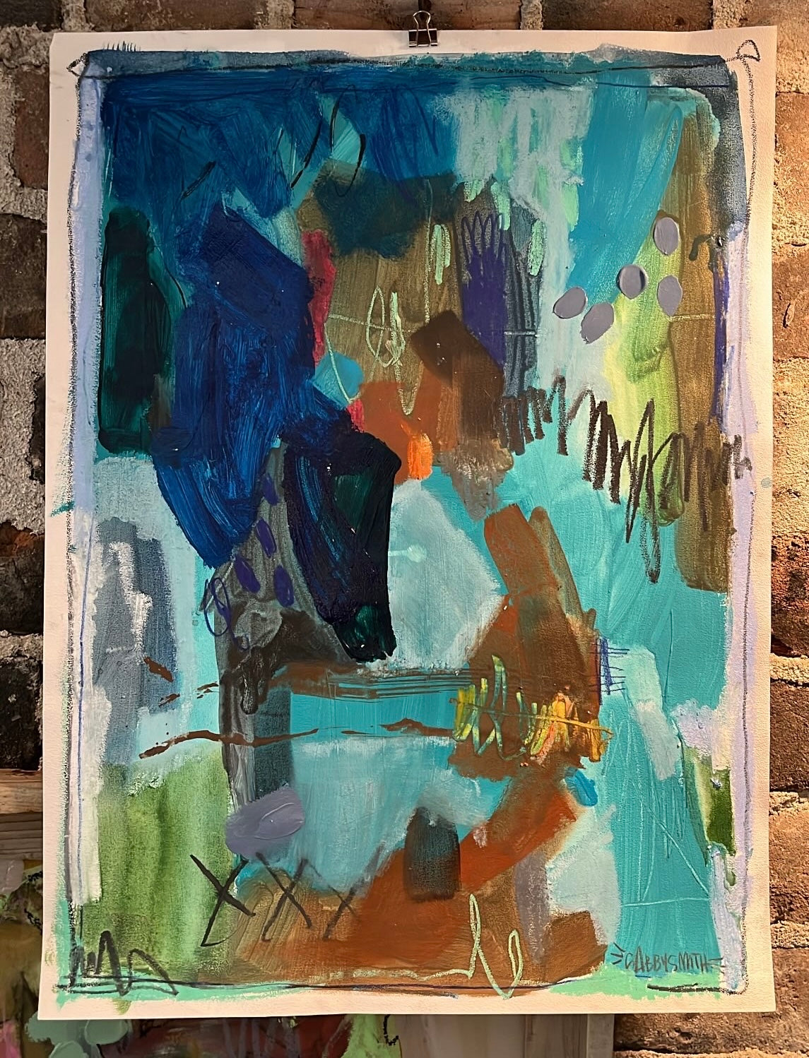 “Mister dude” abstract (named by Ozzy- 4 y.o)