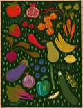 Organic Fruit & Veggie Print